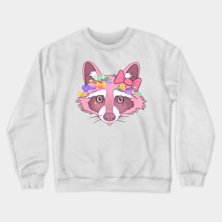 Pastel Decora Raccoon Crewneck Sweatshirt